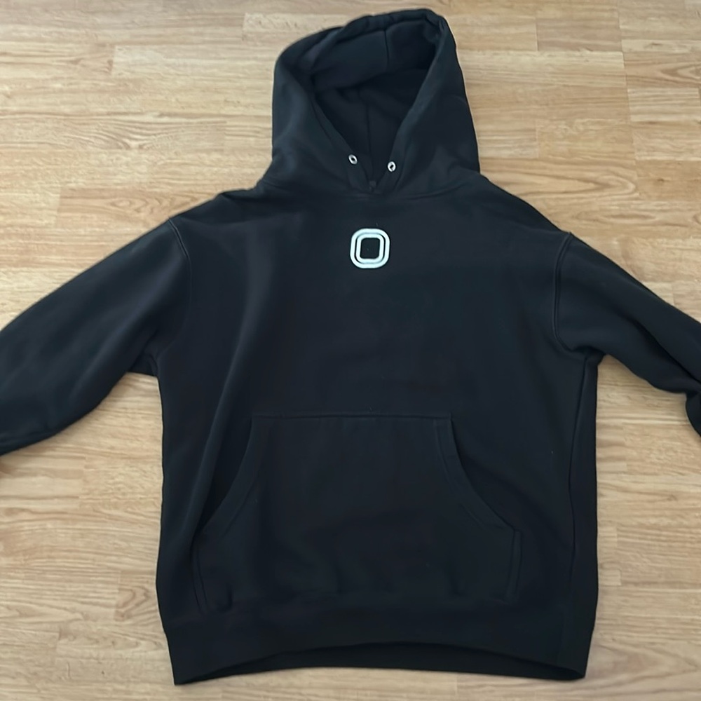 Overtime Black Men's Hoodie Sweatshirt Size Small